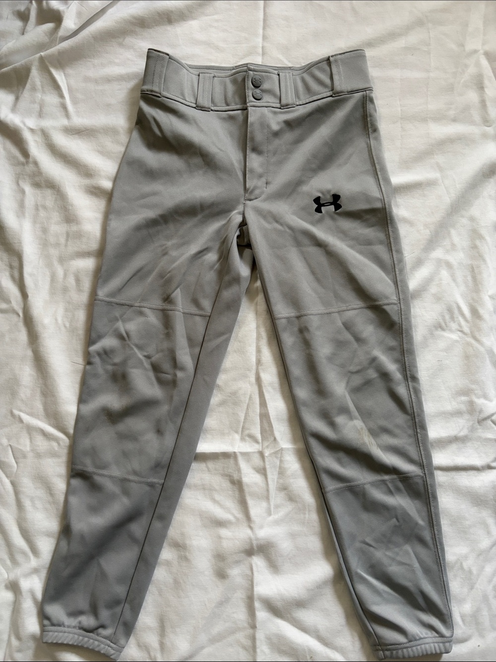 Under Armour Kid’s Light Gray Athletic Jogger Pants